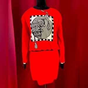 High-Waist 2-Piece Sweater/Skirt Set by Laurèl